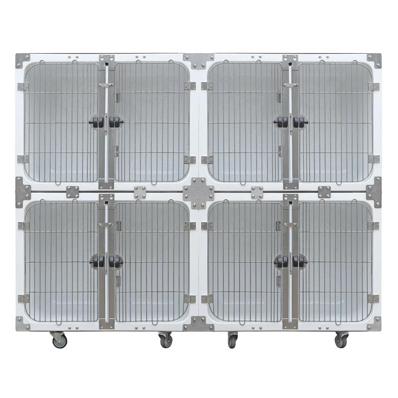 Veterinární vodotěsná laminátová modulární klec pro psy